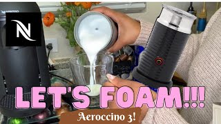 How To Foam Milk With Aeroccino 3 Make Coffee With Foam Tips amp Tricks  Easy Foamed Latte Recipe [upl. by Kremer342]