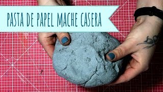 Como hacer papel mache casero  How to make papier mache or paper pulp El Rincón de Noe [upl. by Landing]