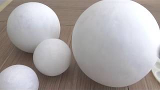 Como hacer Esferas para cualquier proyectoHow to make paper mache spheres [upl. by Ecnadnac]