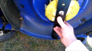 Kobalt KM210 Electric Mower blade replacement [upl. by Purpura]