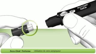 Comment Utiliser Le Lecteur De Glycémie AccuChek® Performa Avec LAutopiqueur FastClix [upl. by Yna]