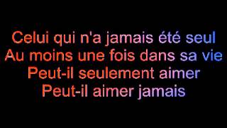 Garou paroles seul [upl. by Kristel]