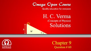 H C Verma Solutions  Chapter 9 Question 60 [upl. by Anialam766]