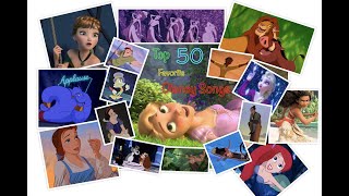 Top 50 Disney Songs [upl. by Akerdnahs]