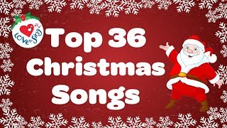 Top 36 Popular Christmas Songs and Carols Playlist 🎅 [upl. by Atiner]