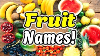 Fruit Names in English with pictures 36 Popular Fruits  ForB English Lesson [upl. by Lanna]