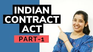 Indian Contract Act  Part 1 [upl. by Eenor522]