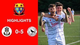 Caerleon 05 Cwmbrân Town  Gwent FA Senior cup  Quarter final highlights [upl. by Scheld]