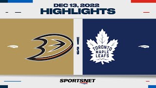 NHL Highlights  Ducks vs Maple Leafs  December 13 2022 [upl. by Solon]