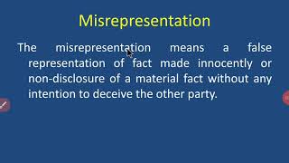 Misrepresentation [upl. by Tutto]